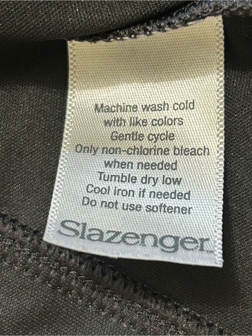 Slazenger Black Golf Polo Athletic Zip Front shirt - Picture 7 of 7